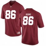 Men's Alabama Crimson Tide #86 Connor Adams Crimson Replica NCAA College Football Jersey 2403LZDR6